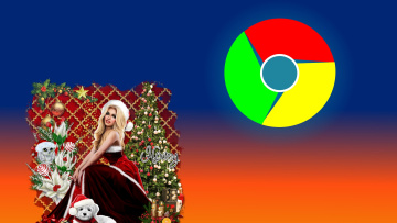 Картинка компьютеры google +google+chrome взгляд девушка логотип фон