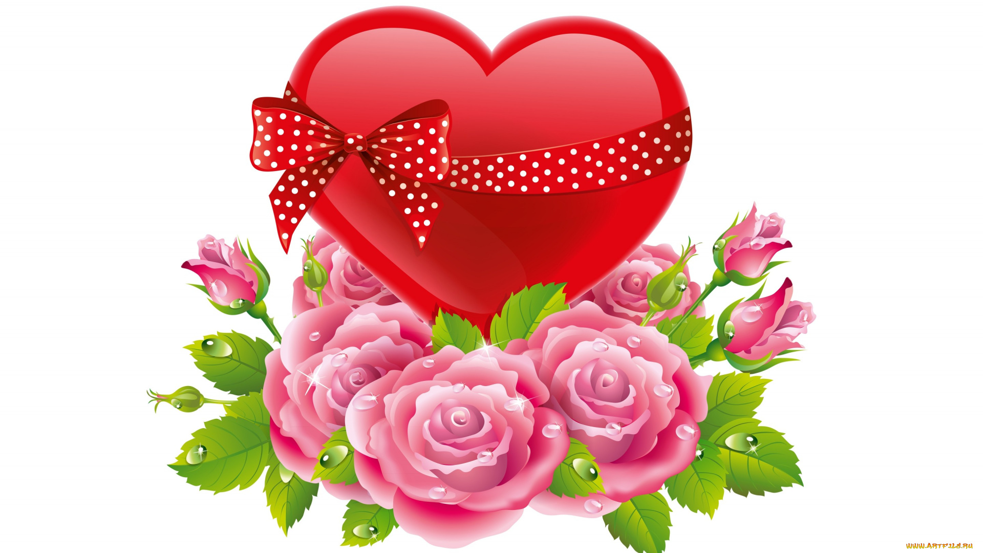 праздничные, день, святого, валентина, , сердечки, , любовь, праздник, сердце, цветы, подарок, роза, день, святого, валентина, арт, бант