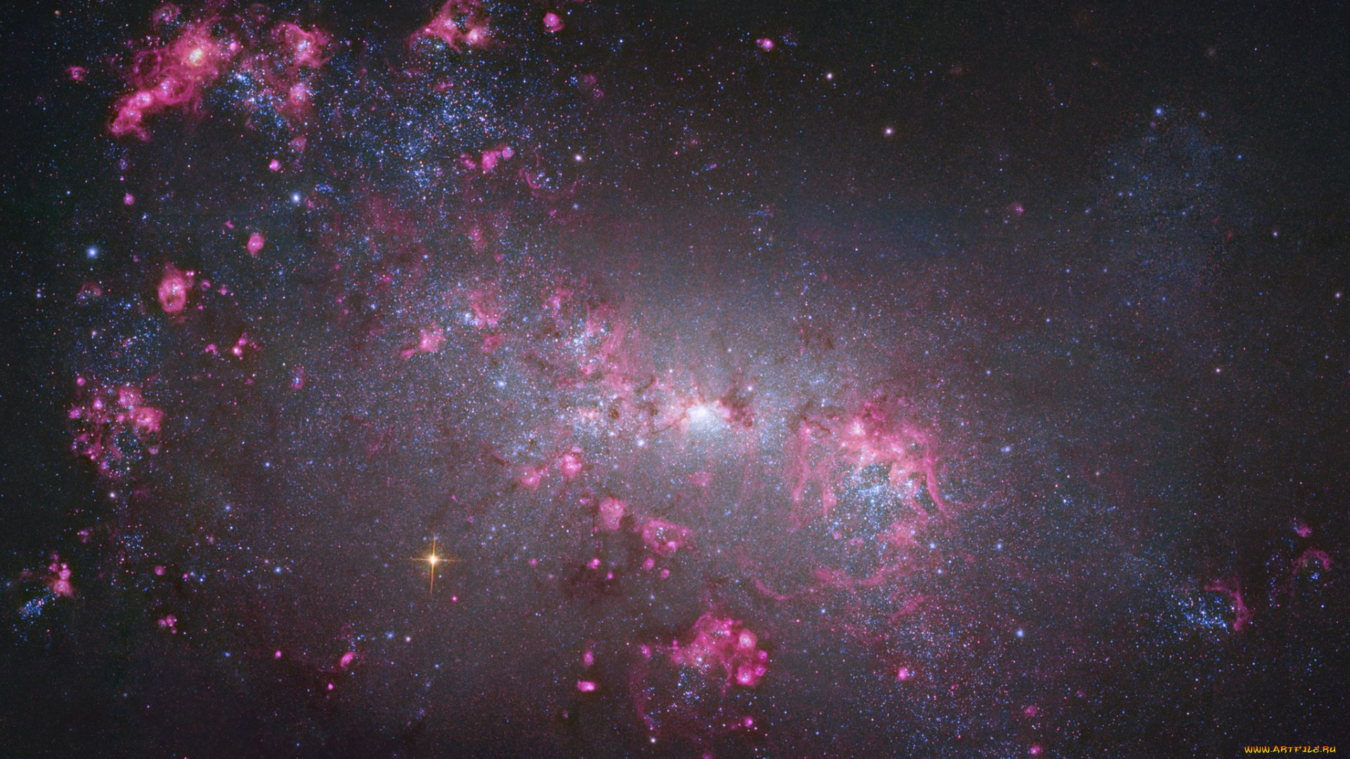 ngc4449, космос, галактики, туманности