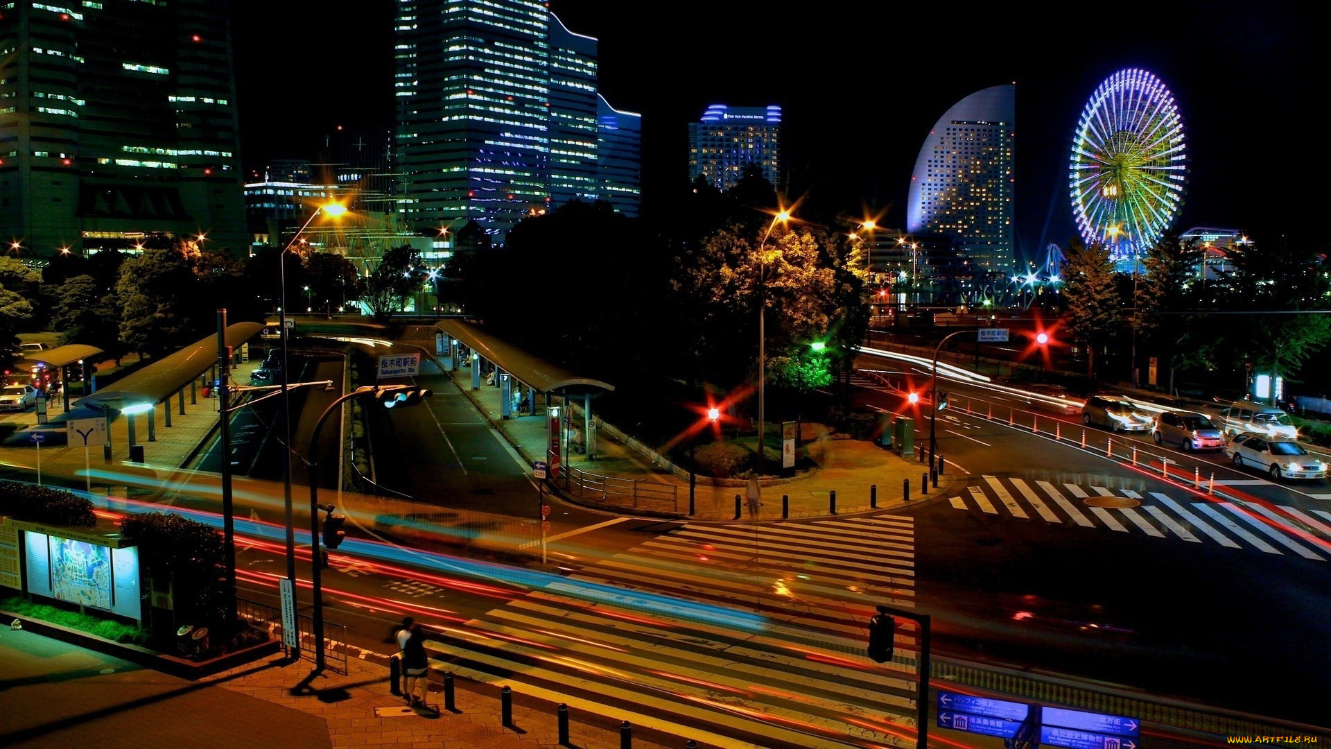 города, йокогама, , япония, панорама