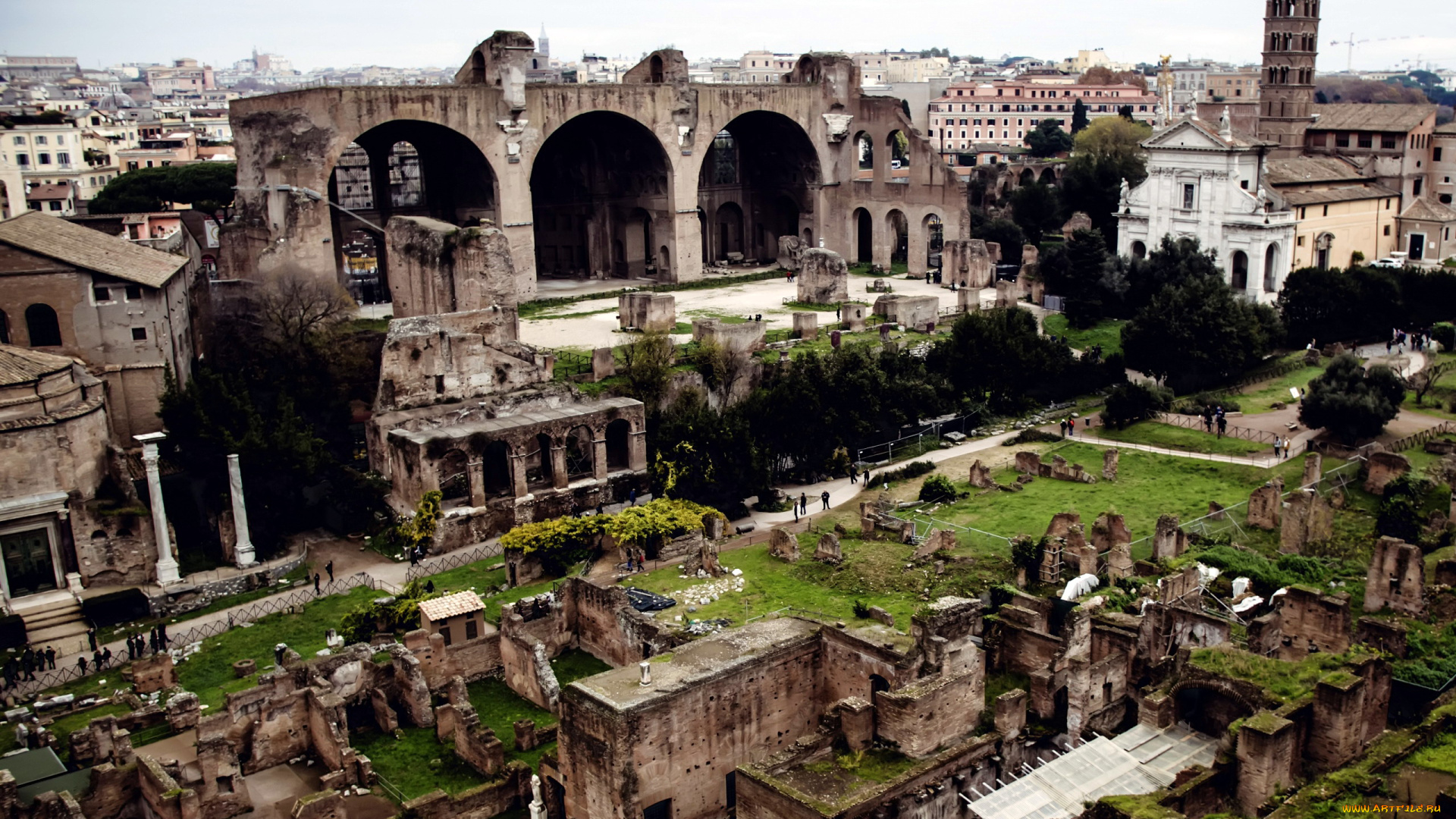 города, рим, , ватикан, , италия, колизей, colosseum, руины