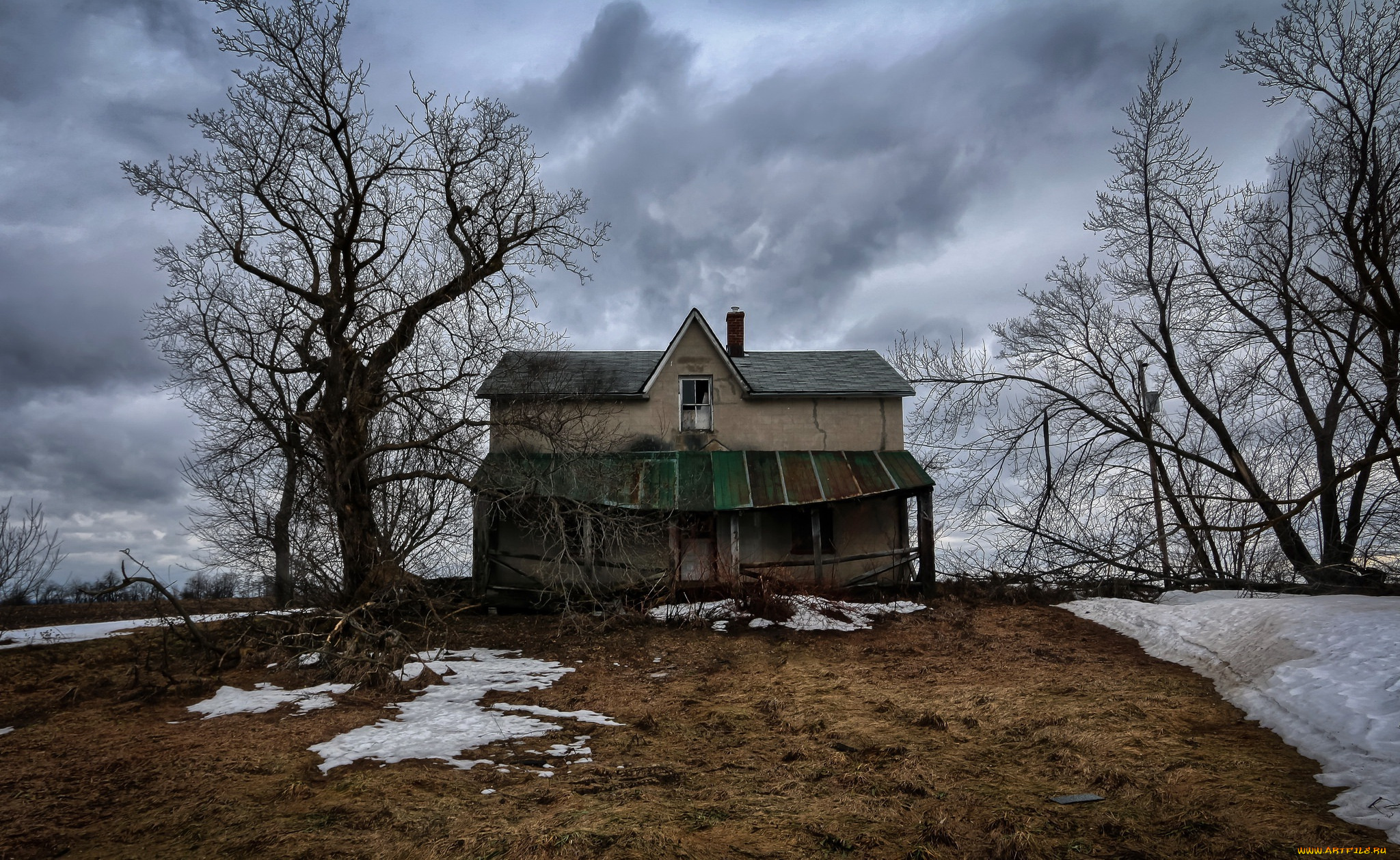 города, -, здания, , дома, старый, дом, wallhaven, архитектура, снег, architecture, old, house