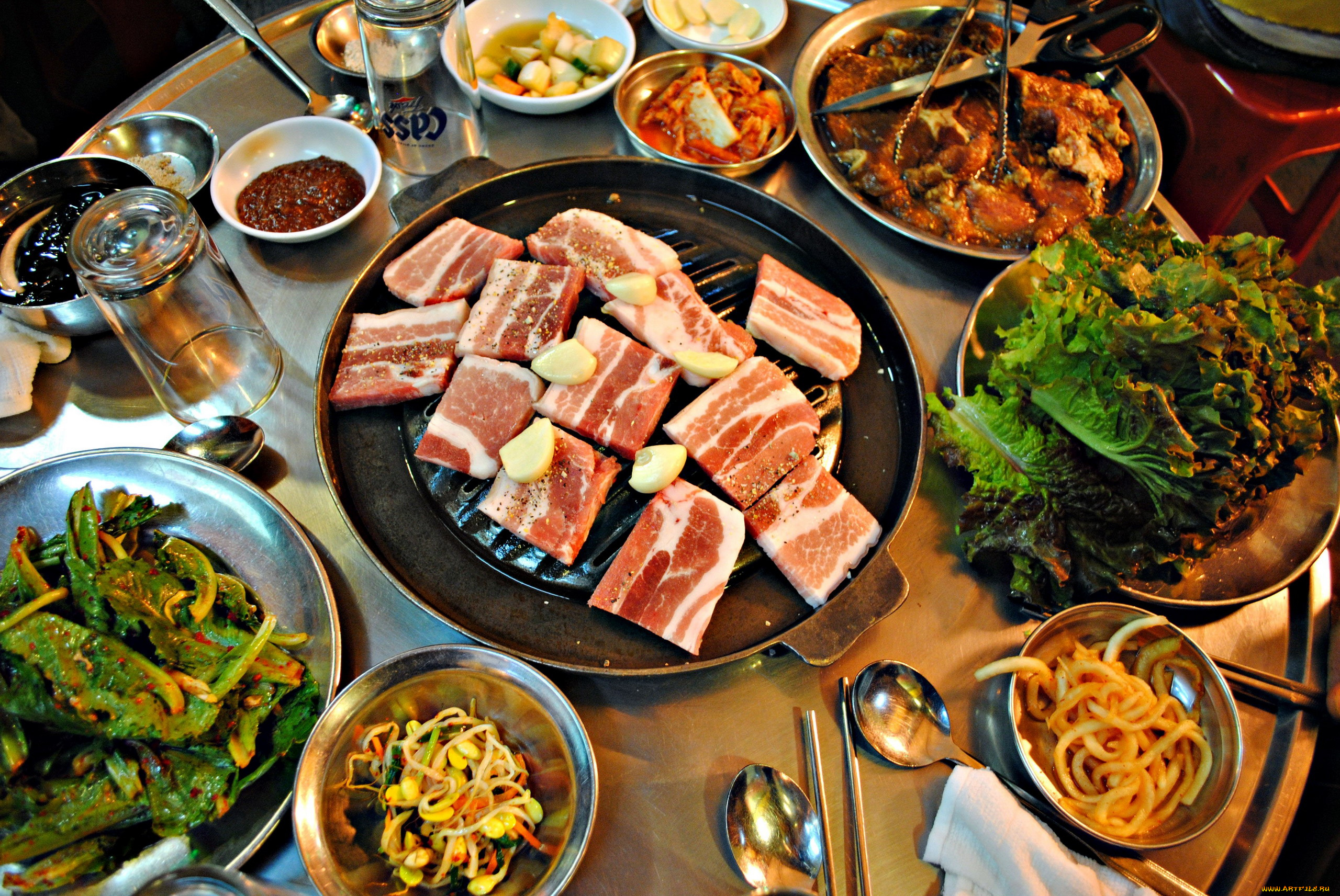 еда, разное, корейская, кухня