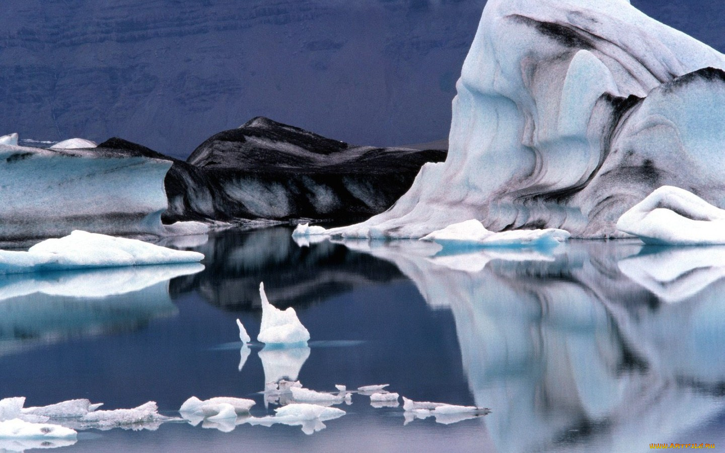 природа, айсберги, ледники