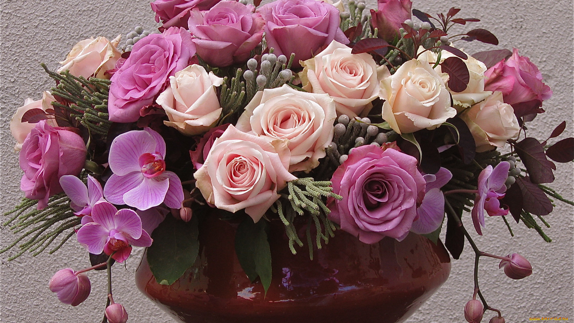 цветы, букеты, композиции, розы, розовый, цвет, ваза, букет, нежно, красиво