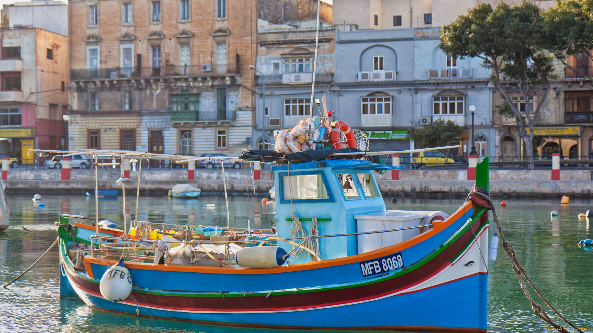 valletta, malta, корабли, лодки, шлюпки, валлетта, мальта, здания, набережная