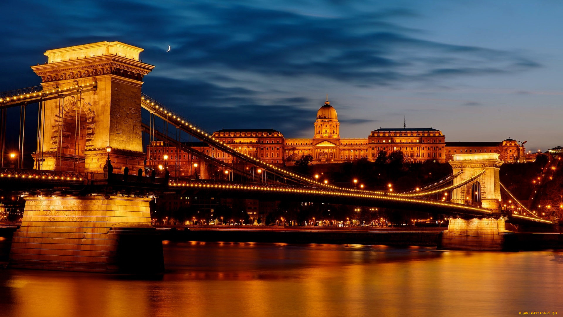 города, будапешт, , венгрия, мост