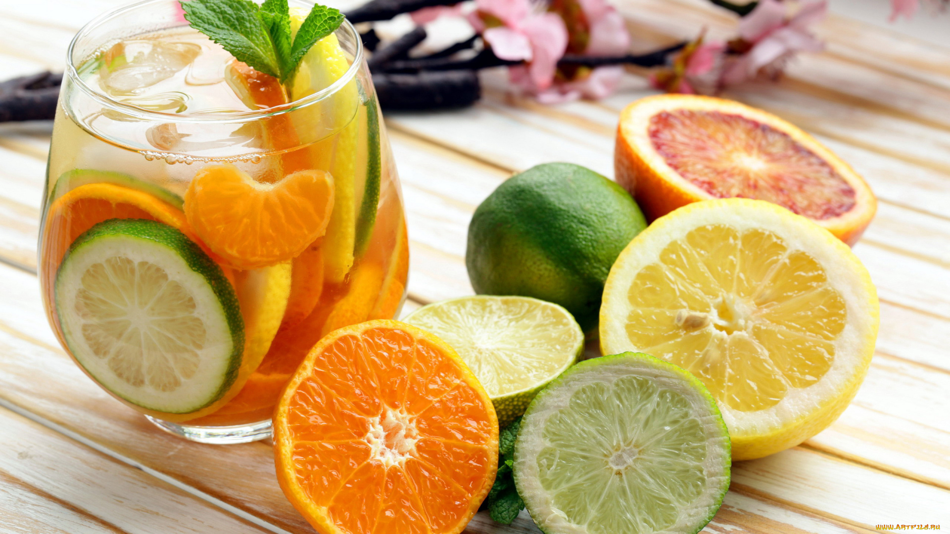 еда, цитрусы, апельсин, грейпфрут, лимон, лайм, напиток