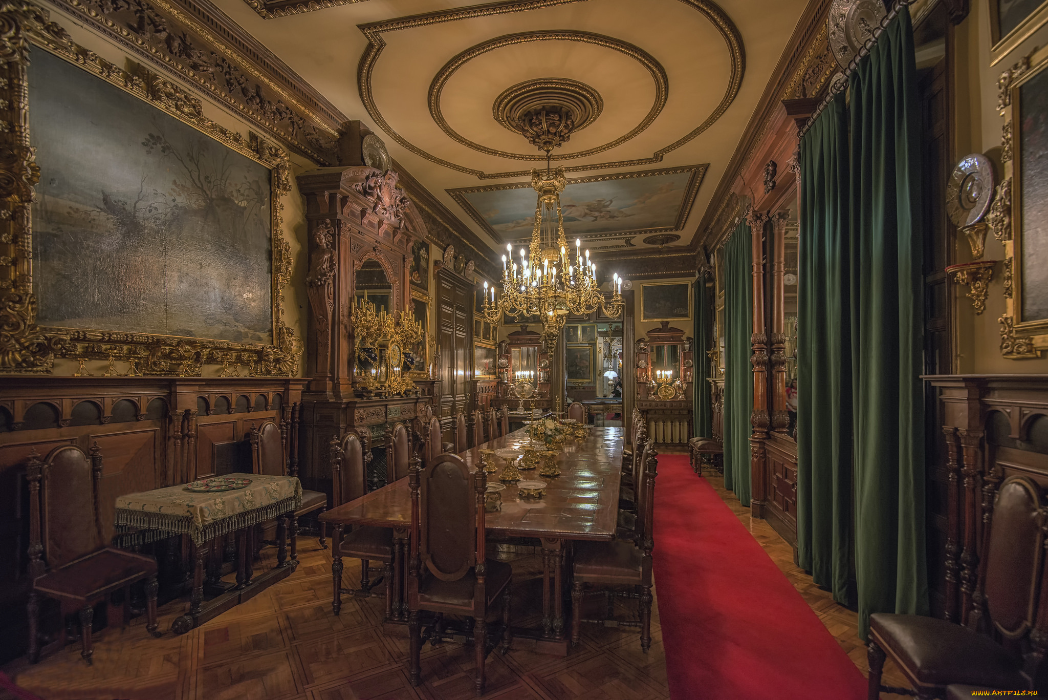 museo, cerralbo, , madrid, интерьер, столовая, декор