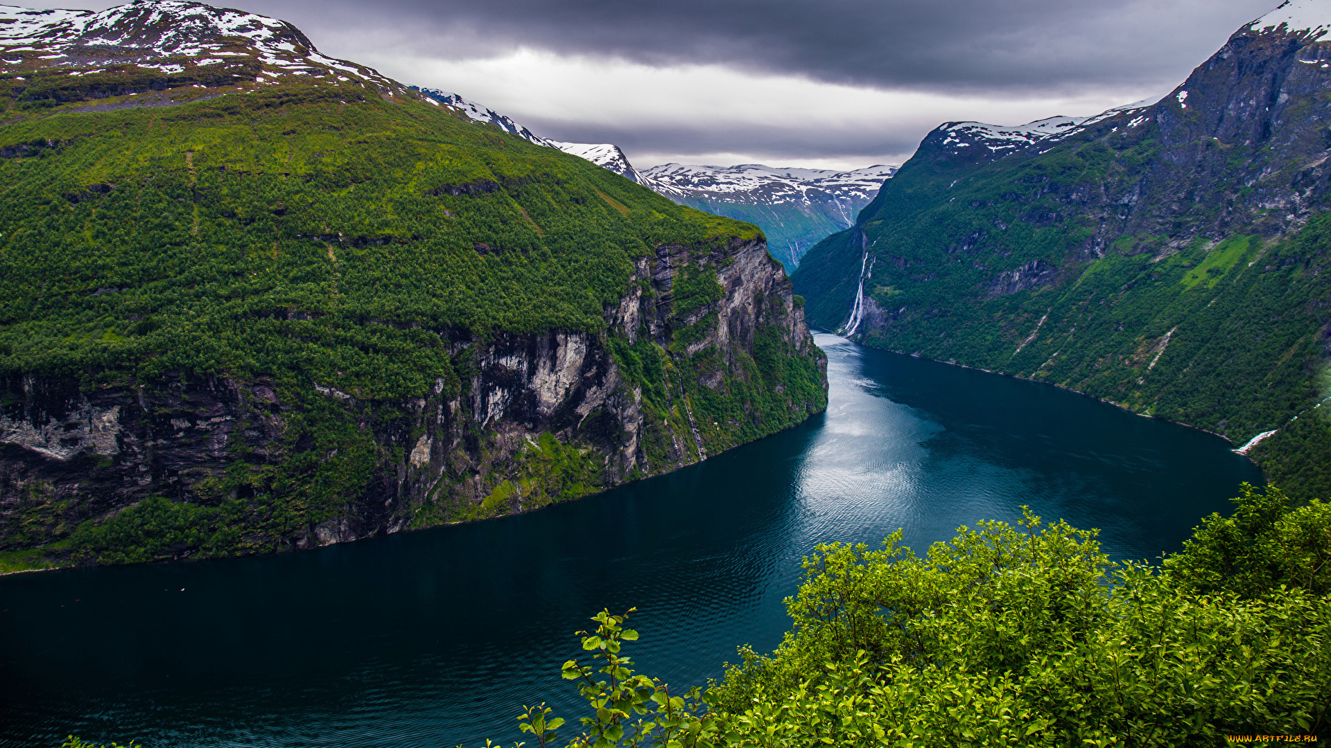 geirangerfjorden, norway, природа, побережье