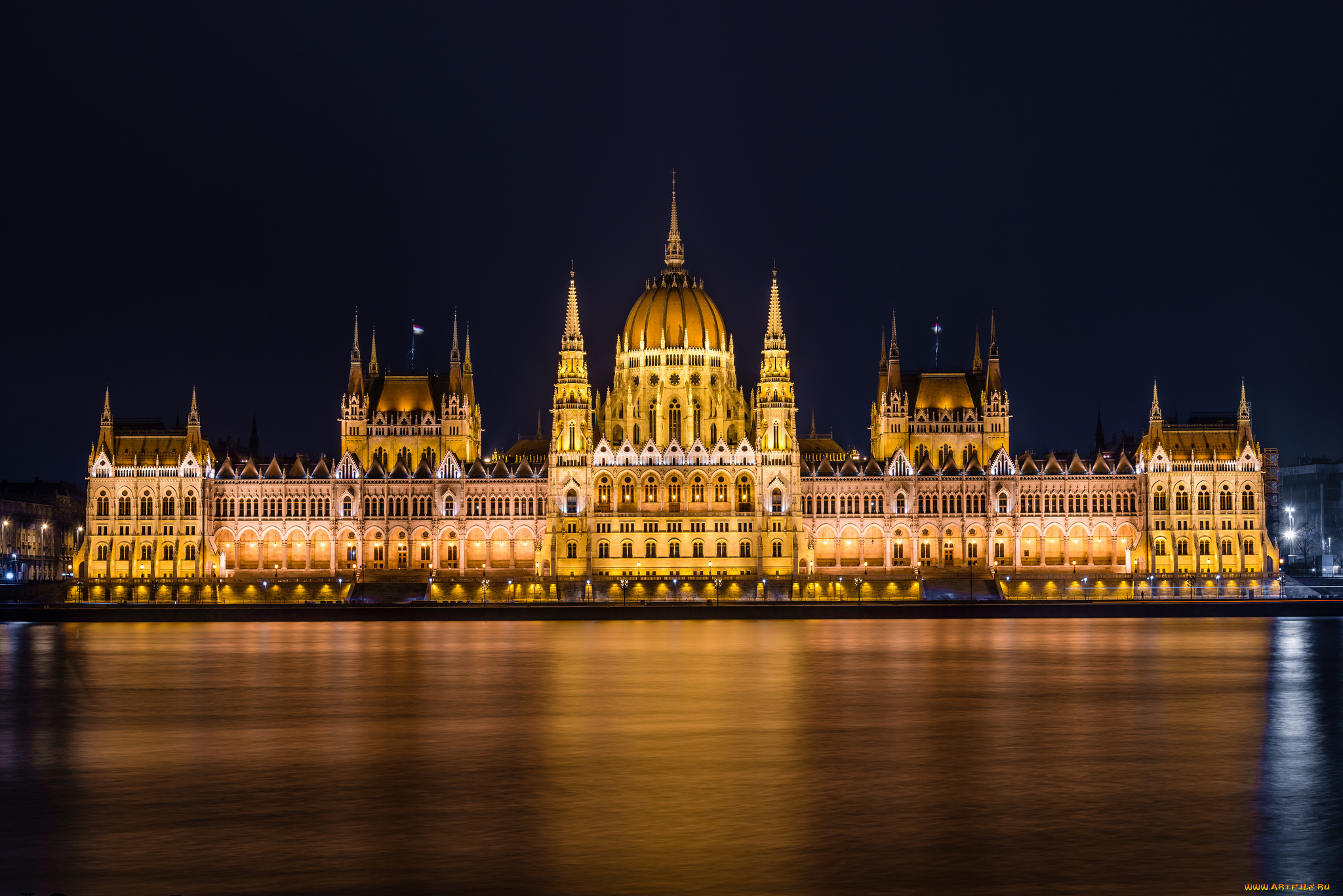 hungarian, parliament, building, , budapest, города, будапешт, , венгрия, подсветка, дворе, река, ночь