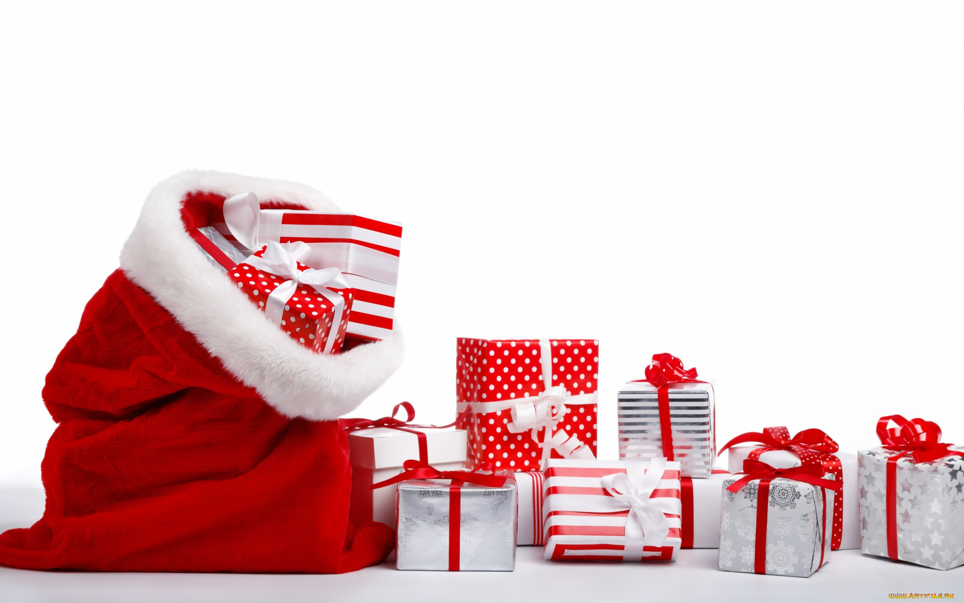 праздничные, подарки, и, коробочки, new, year, подарок, подарочки, мешок, новый, год