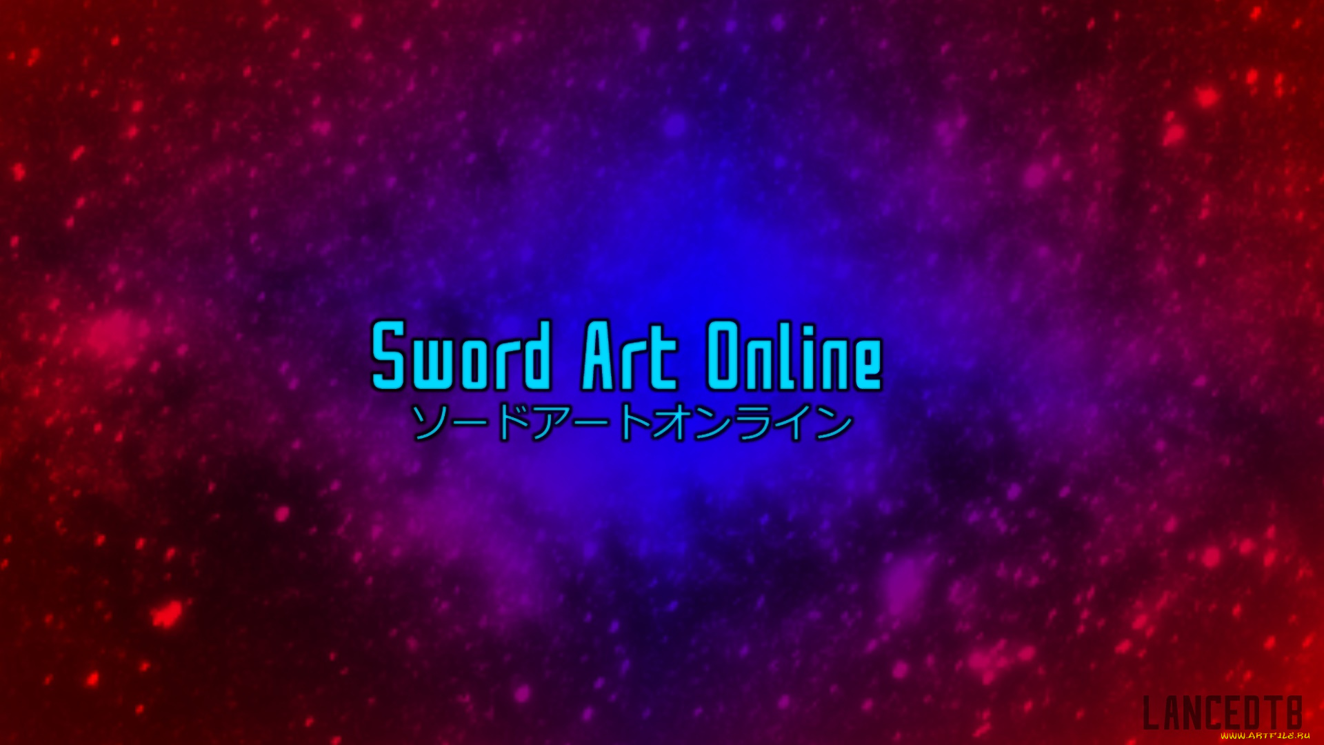 аниме, sword, art, online, фон, логотип