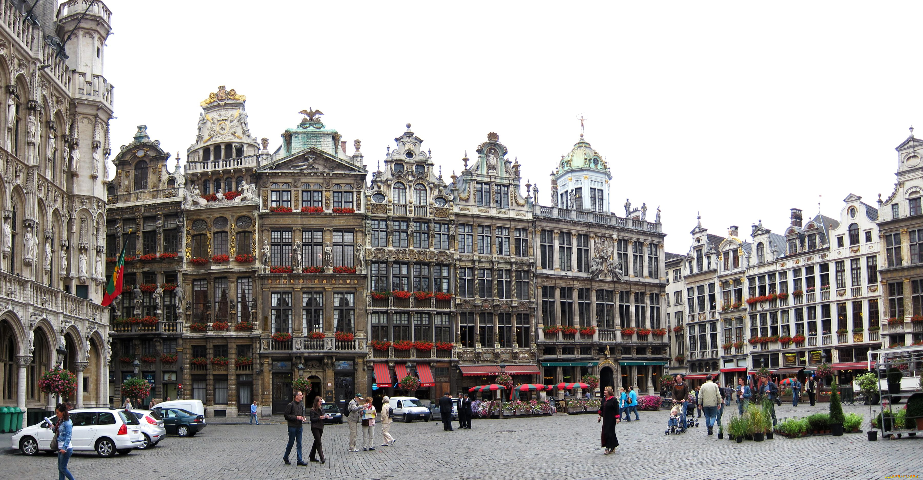 города, брюссель, бельгия, площадь, архитектура, готика