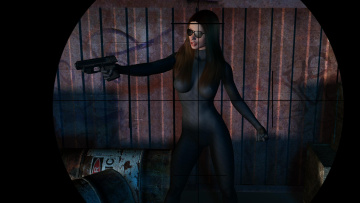 Картинка 3д+графика fantasy+ фантазия оружие девушка