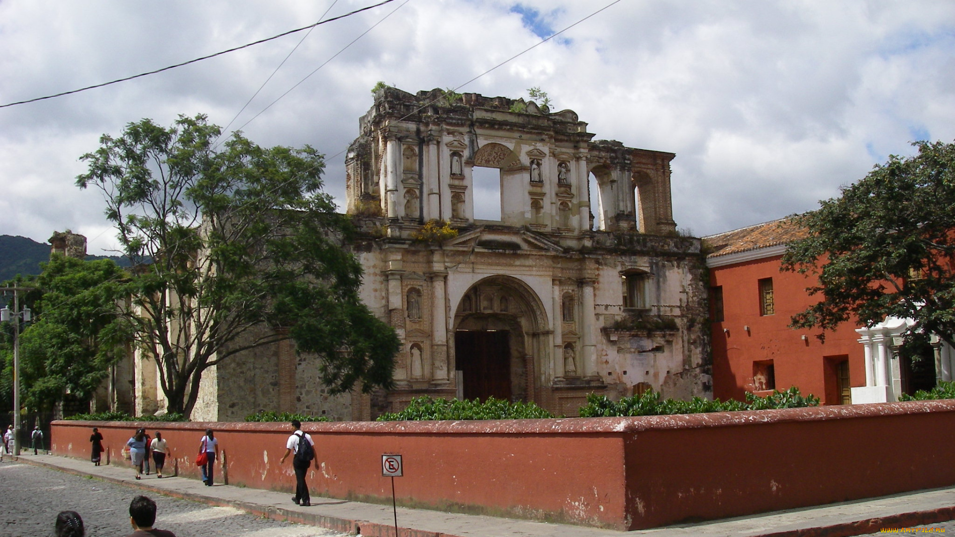 monument, antigua, guatemala, города, исторические, архитектурные, памятники