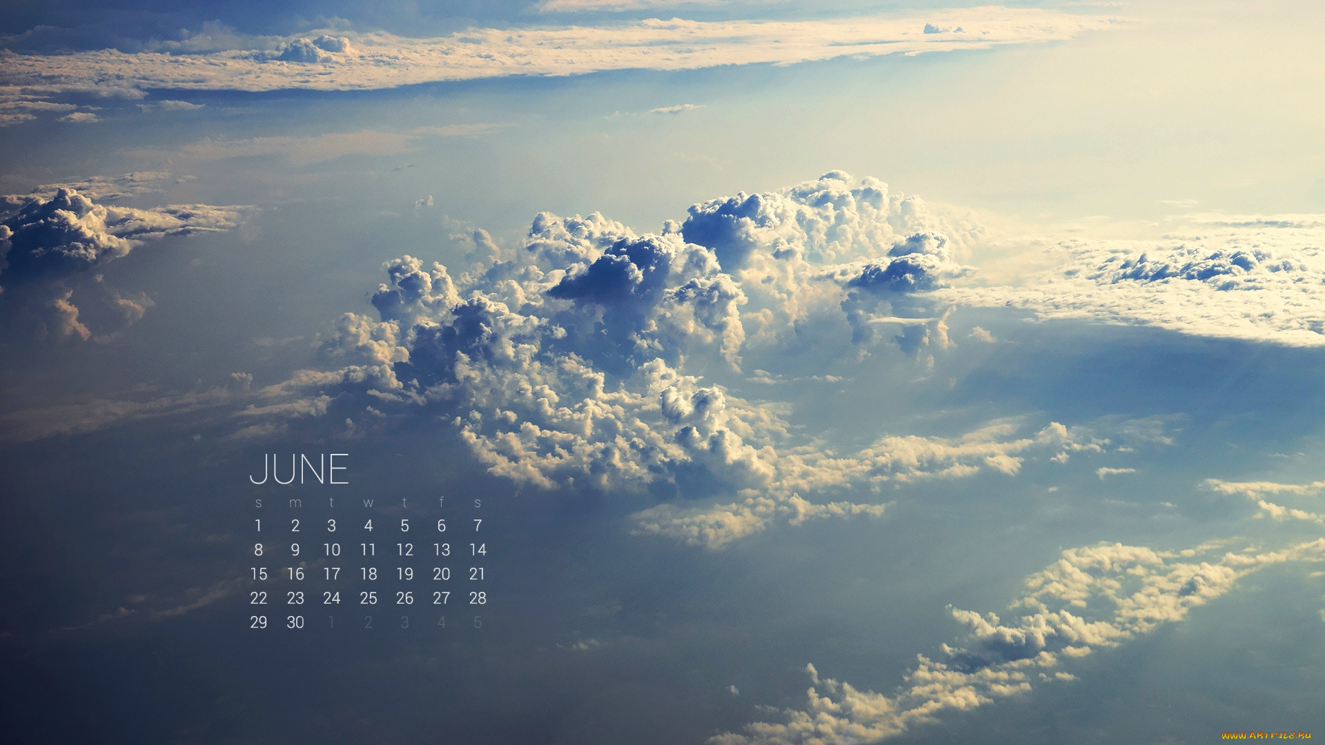 календари, природа, облака
