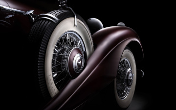 Картинка автомобили фрагменты+автомобиля ракурс темный фон classic mercedes-benz