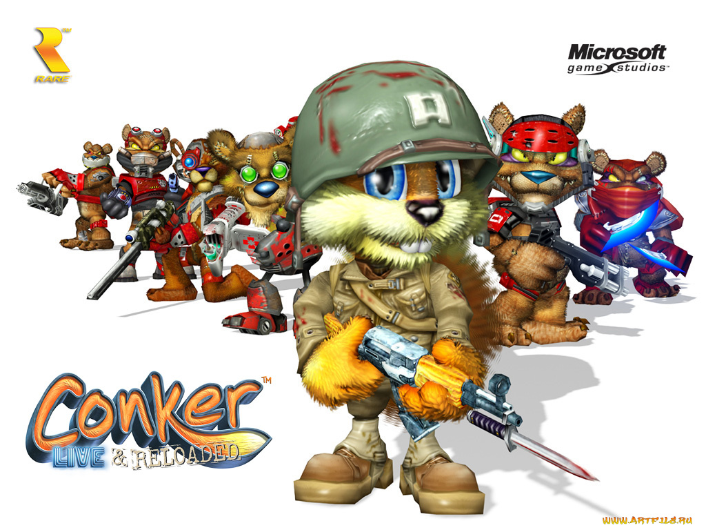conker, live, and, reloaded, видео, игры
