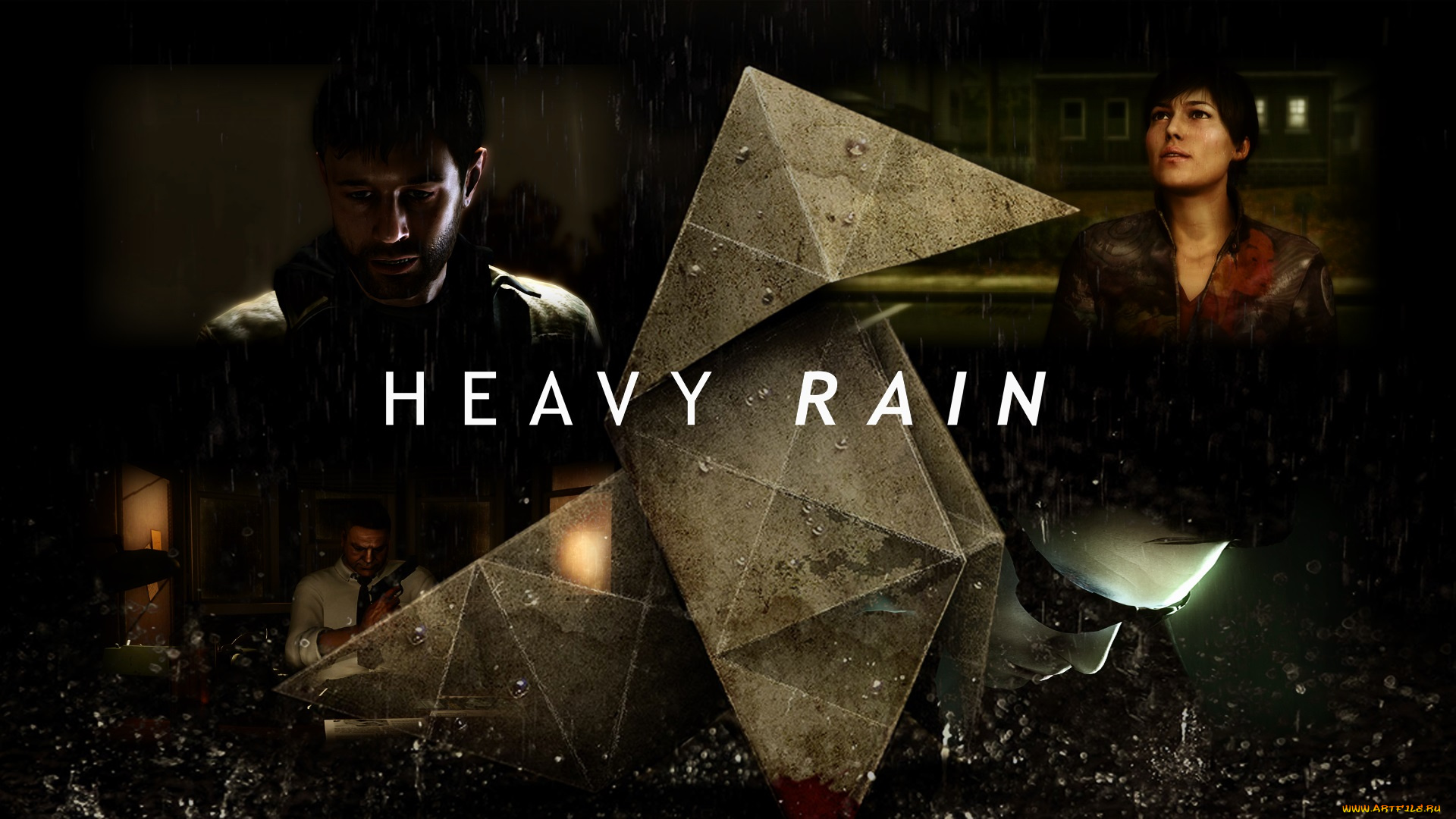 видео, игры, heavy, rain, девушка, мужчина