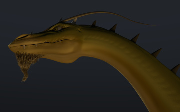 Картинка 3д графика creatures существа дракон