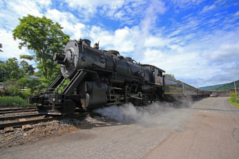 Картинка техника паровозы вагоны паровоз рельсы железная дорога