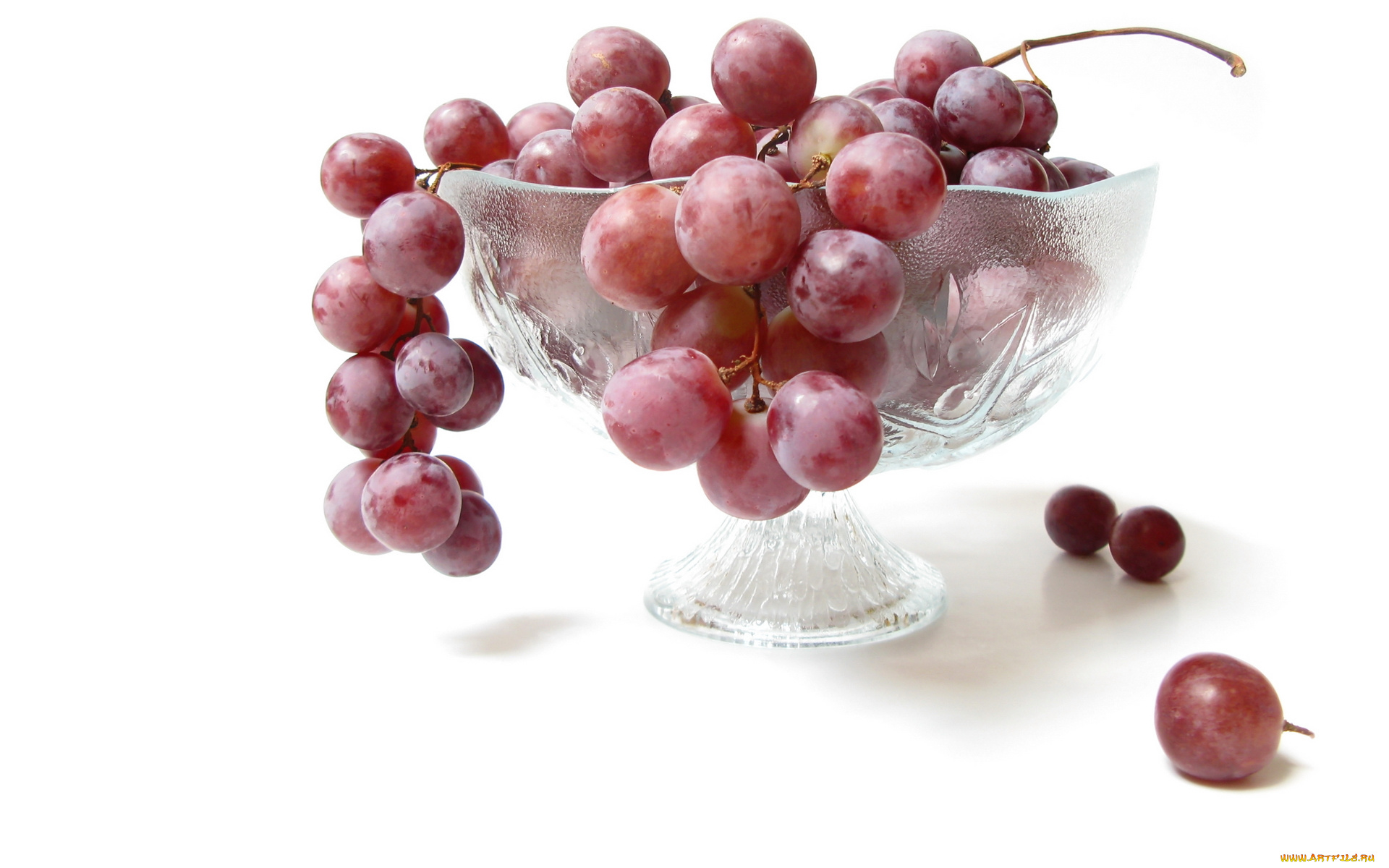еда, виноград, вазочка, гроздь