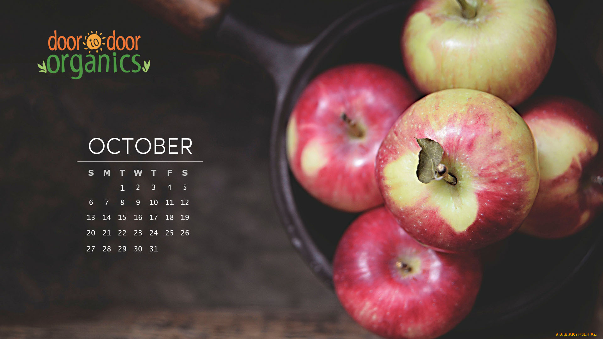 календари, еда, яблоки