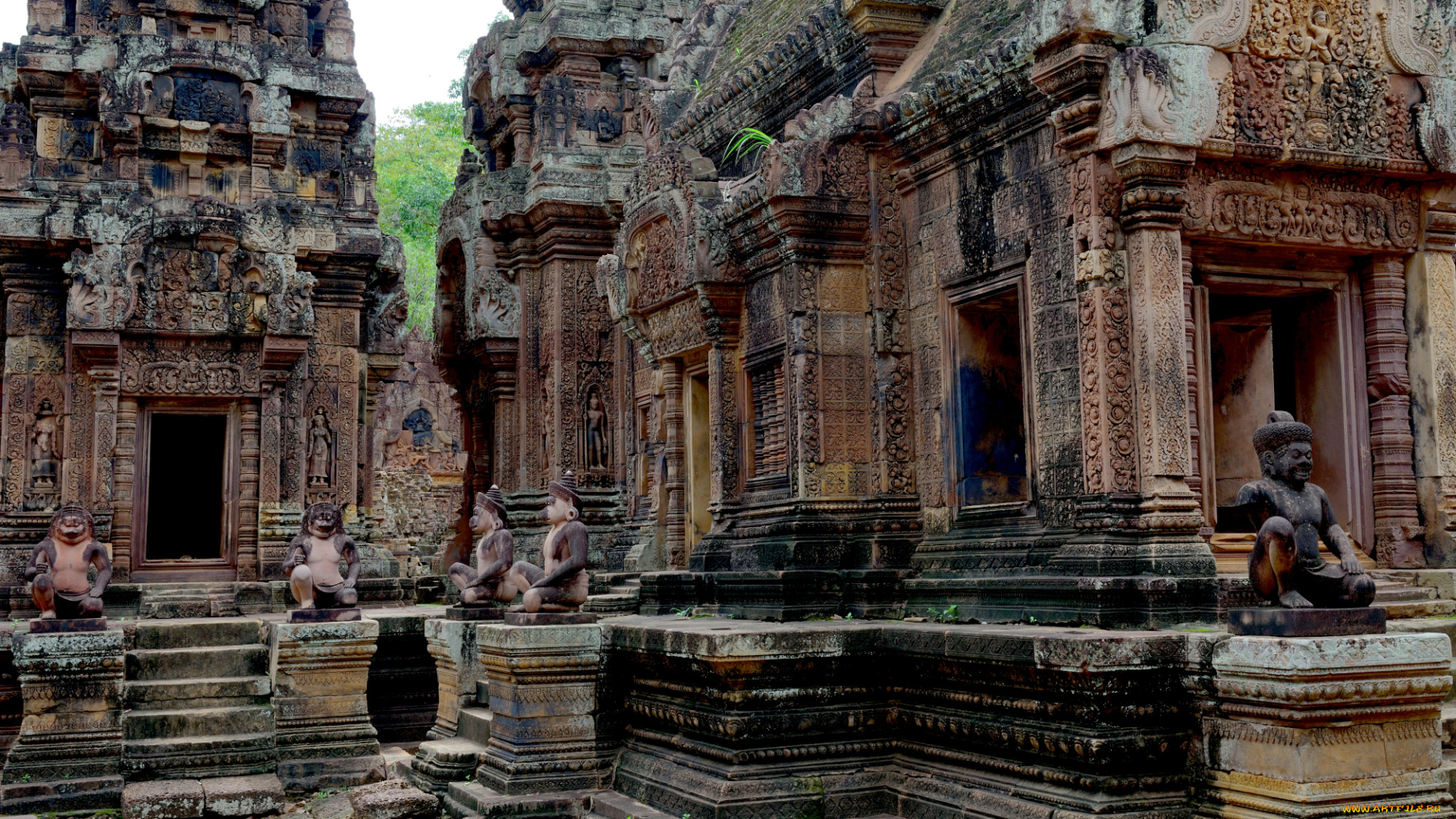 города, -, исторические, , архитектурные, памятники, бантеайсрей, камбоджа