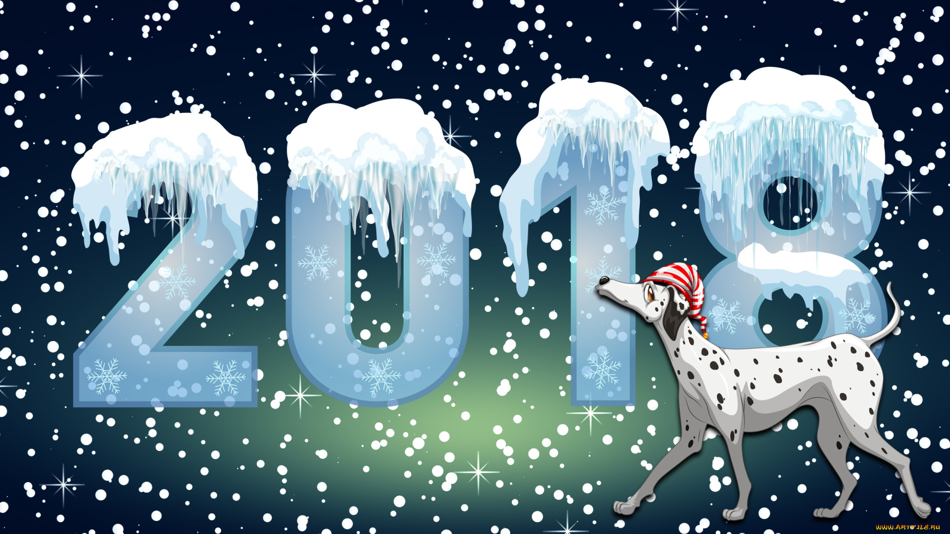 праздничные, векторная, графика, , новый, год, фон, настроение, собака, праздник, 2018, год, собаки, минимализм, зима, новый, снег