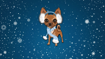 Картинка праздничные векторная+графика+ новый+год 2018 год собаки минимализм зима новый снег праздник собака фон настроение