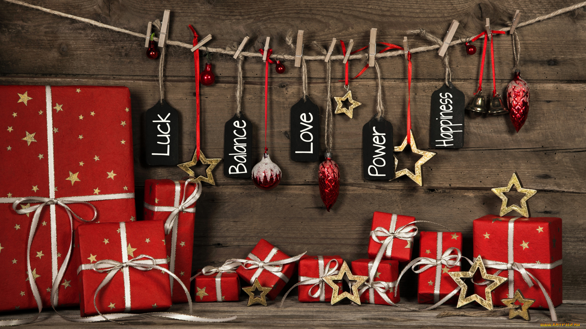 праздничные, подарки, и, коробочки, merry, christmas, рождество, новый, год