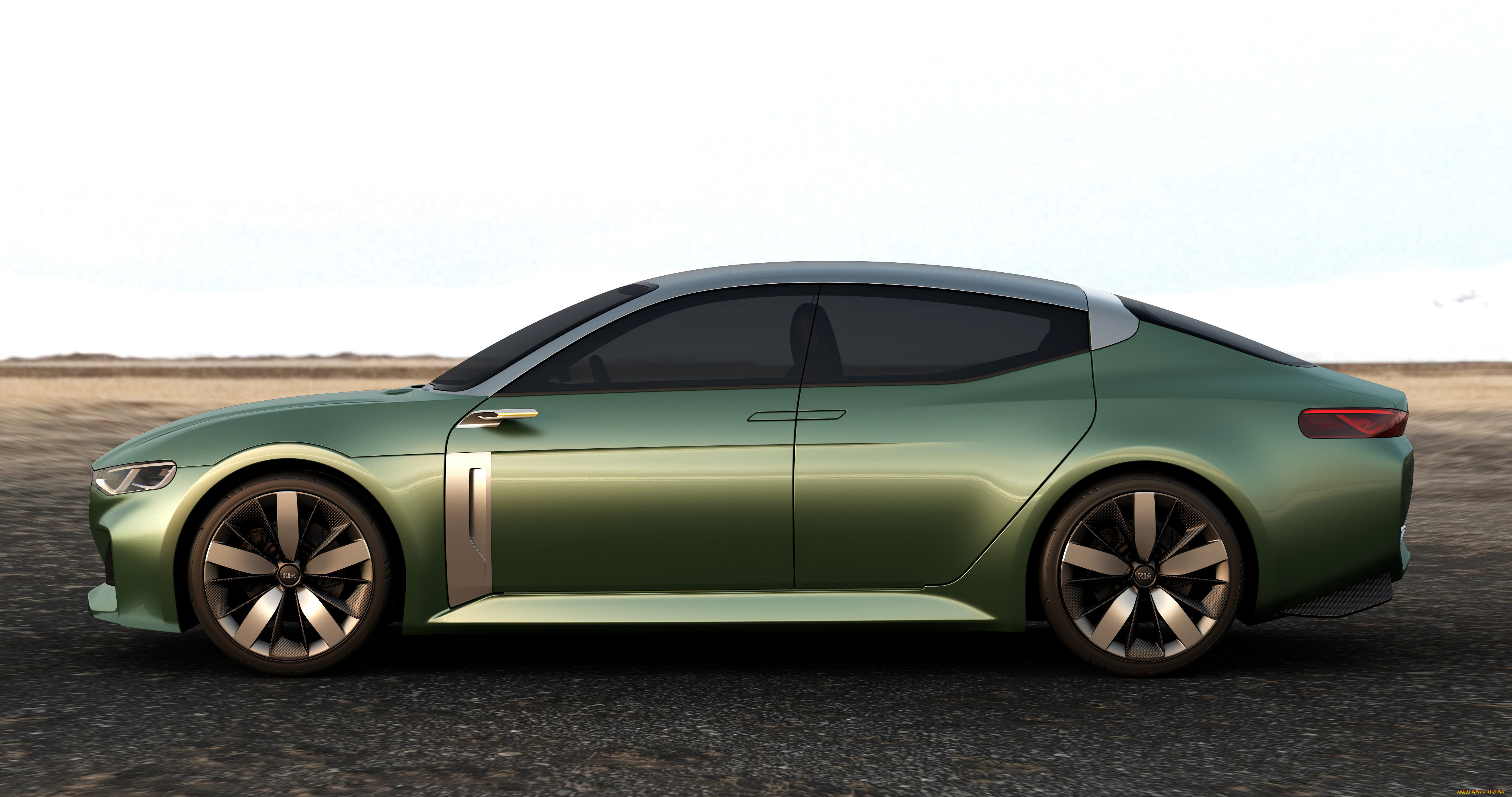 автомобили, kia, зеленый, 2015г, concept, novo