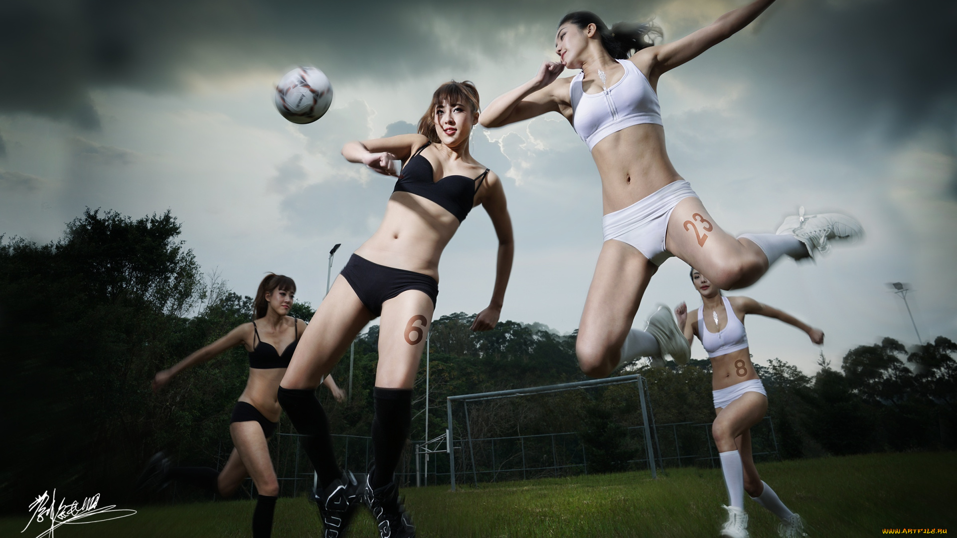 спорт, футбол, девушки