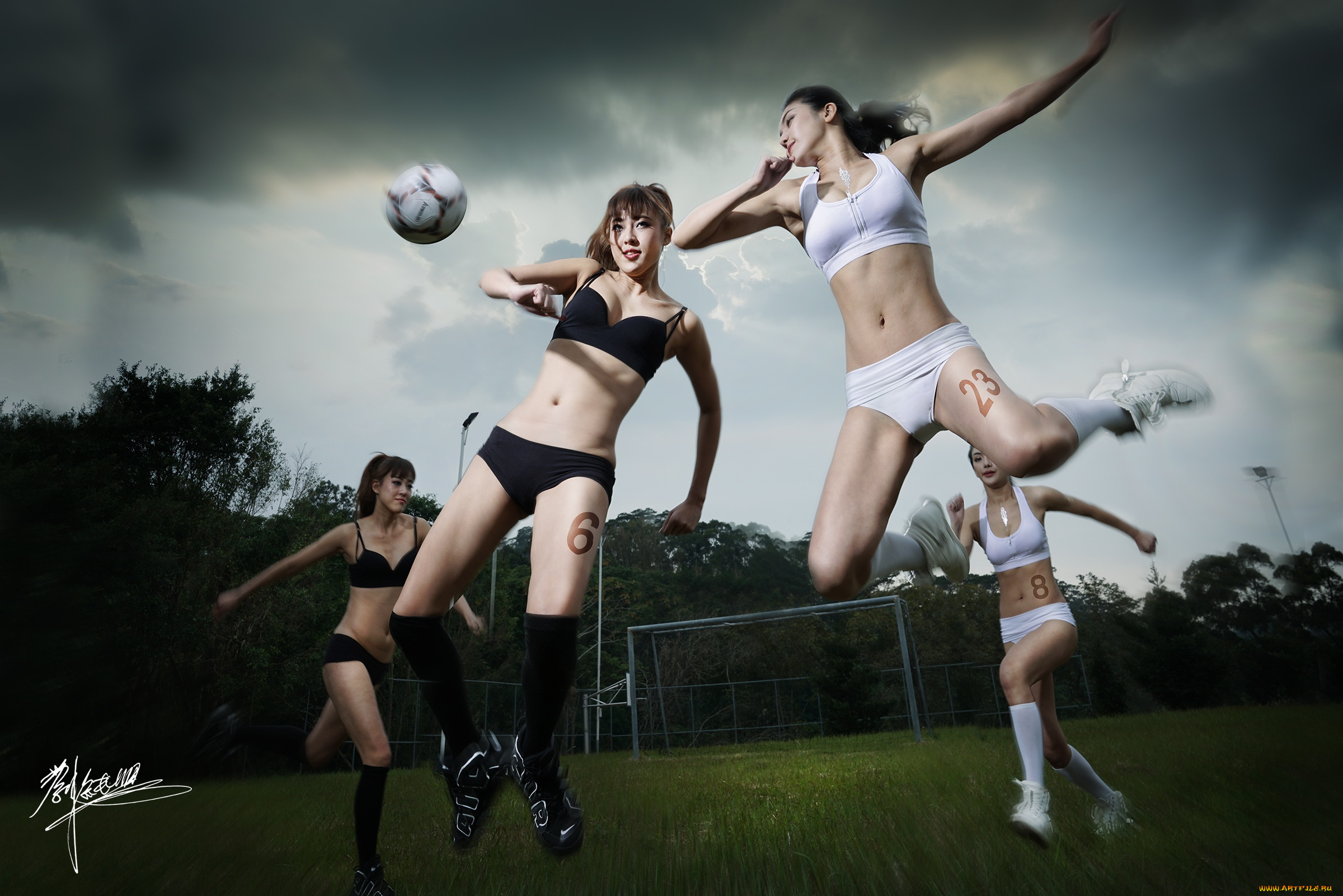 спорт, футбол, девушки