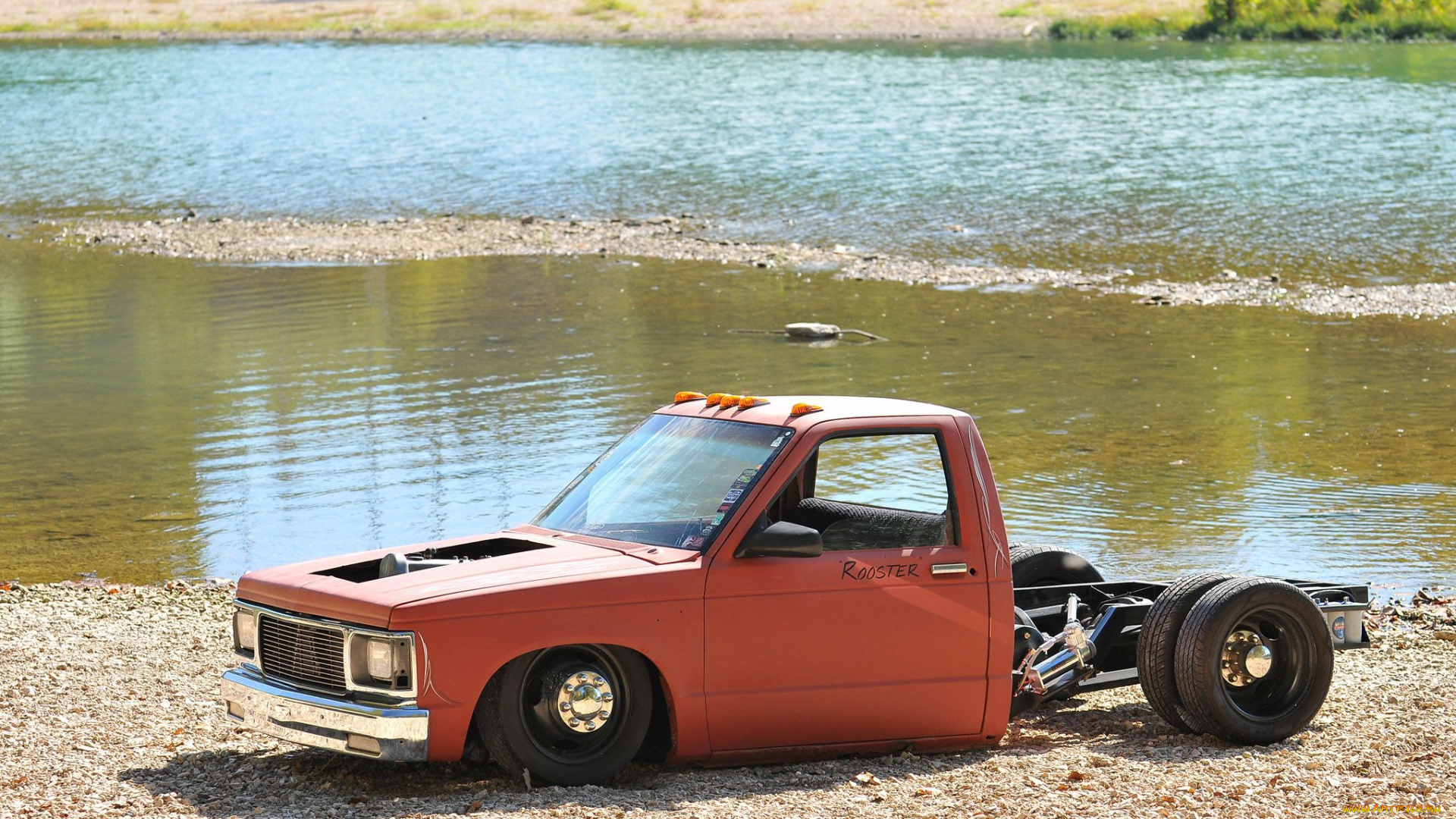 1991-chevy-s10-dualie-the-rooster, автомобили, custom, pick-up, chevy
