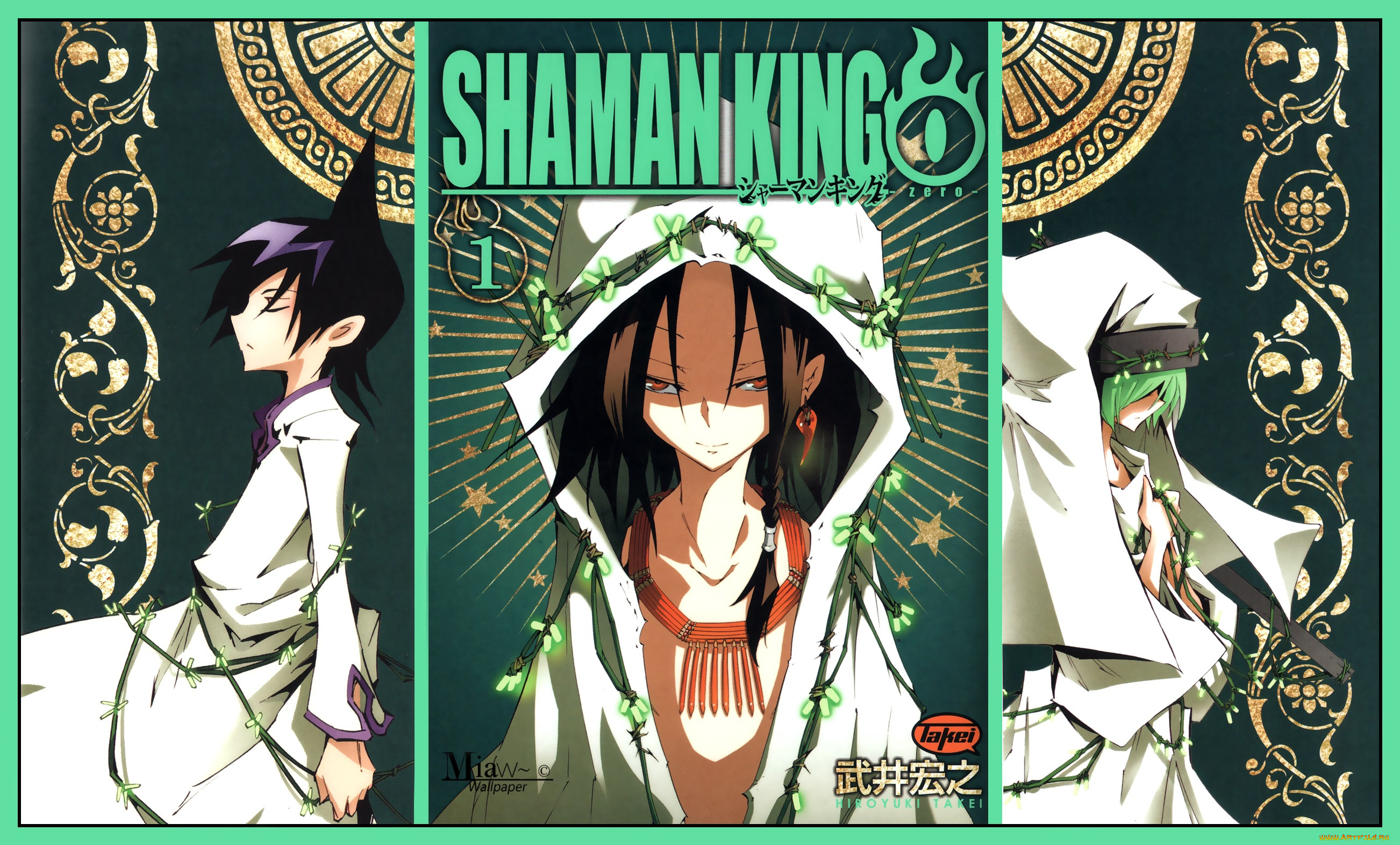 аниме, shaman, king, коллаж