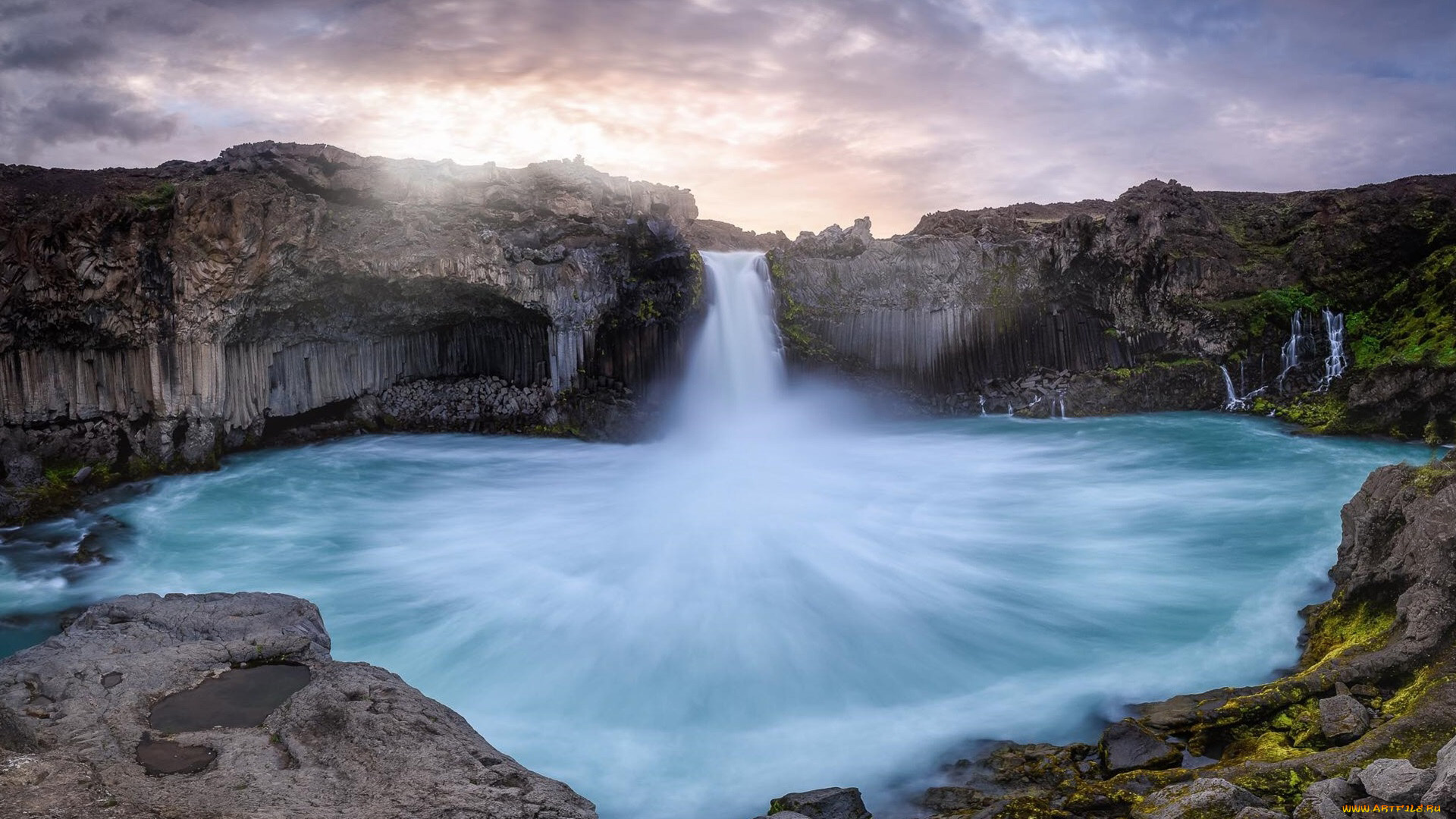 aldeyjarfoss, waterfall, iceland, природа, водопады, aldeyjarfoss, waterfall