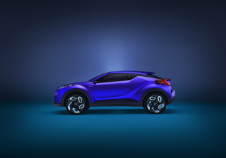 Картинка автомобили toyota синий 2014г concept c-hr