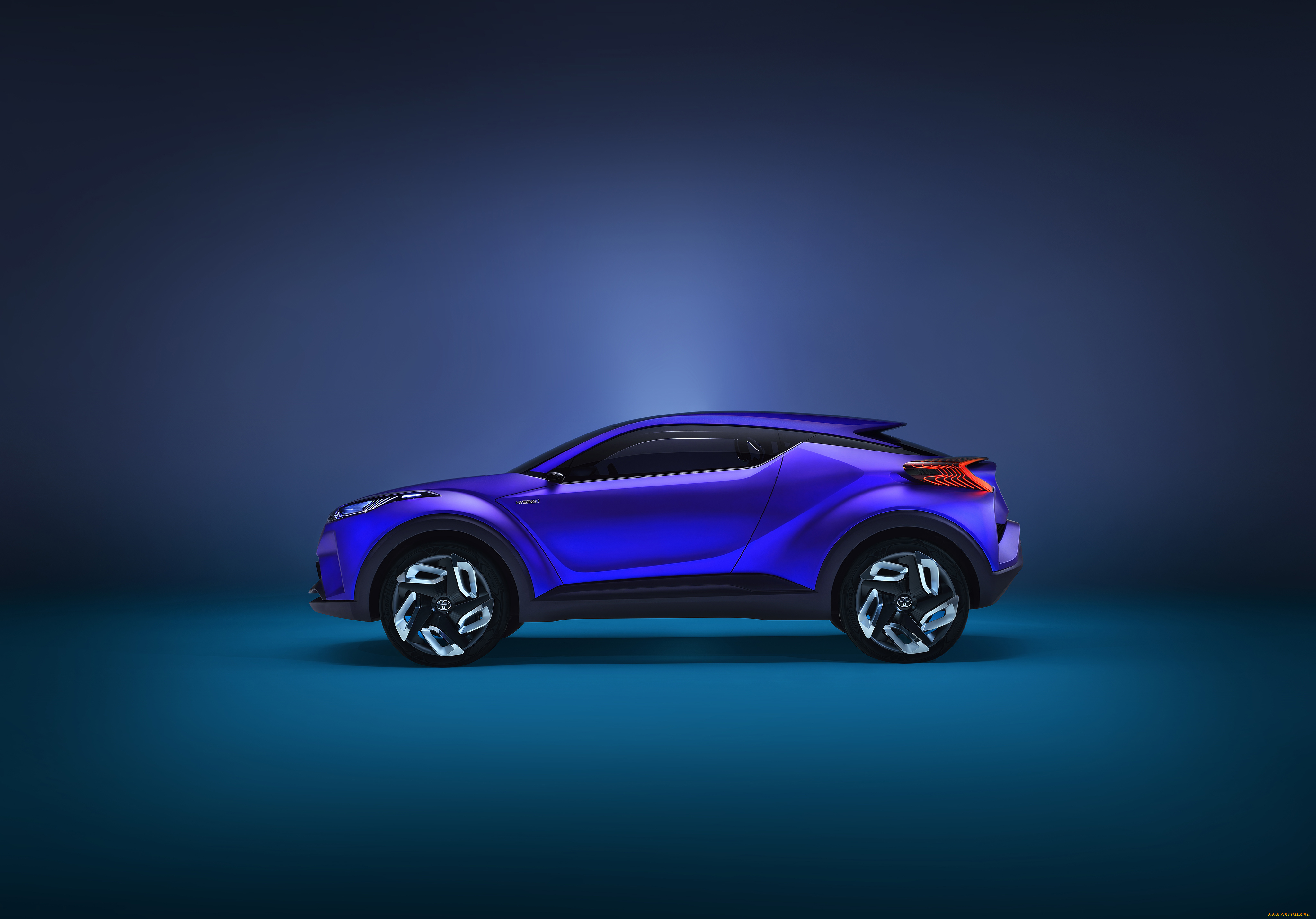 автомобили, toyota, синий, 2014г, concept, c-hr