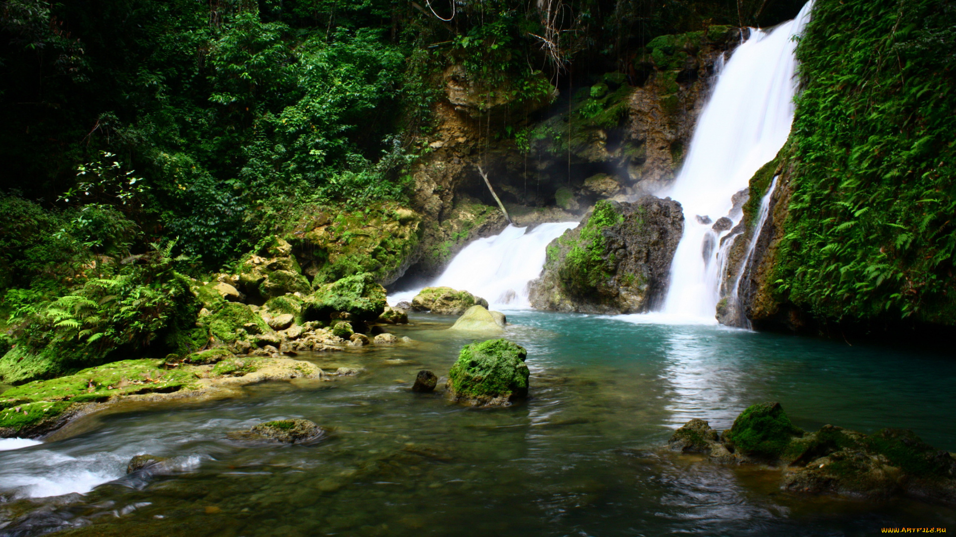 ys, falls, , jamaica, природа, водопады, река, ямайка, водопад