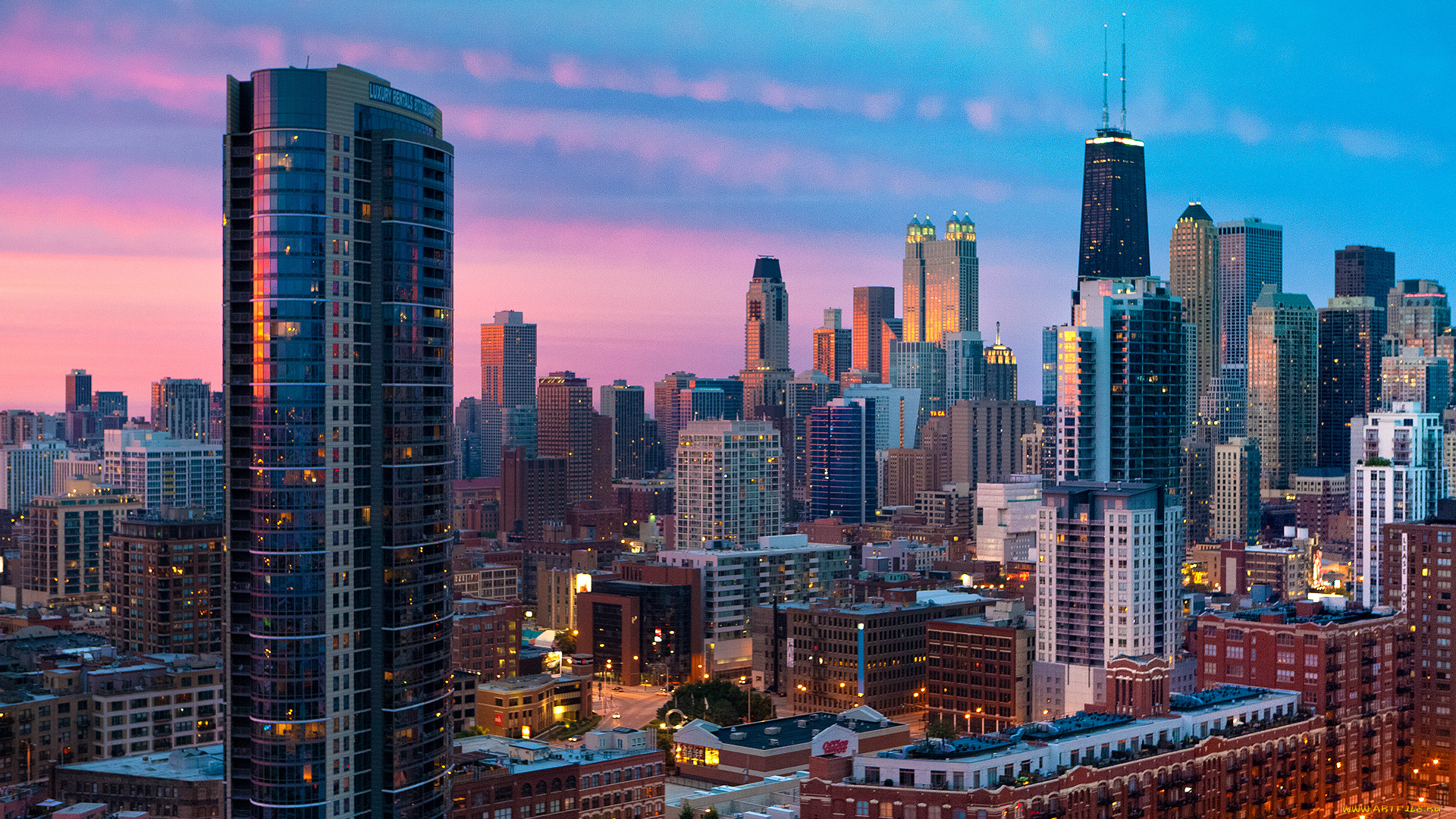 chicago, города, Чикаго, сша, здания, небоскрёбы