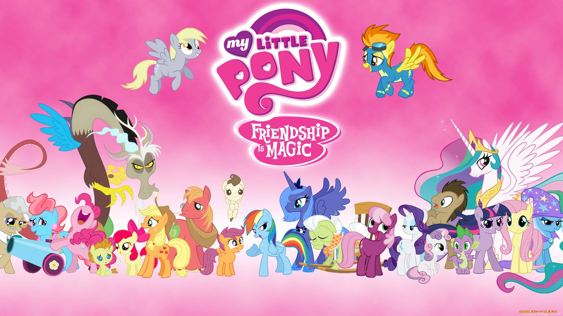 мультфильмы, my, little, pony, пони