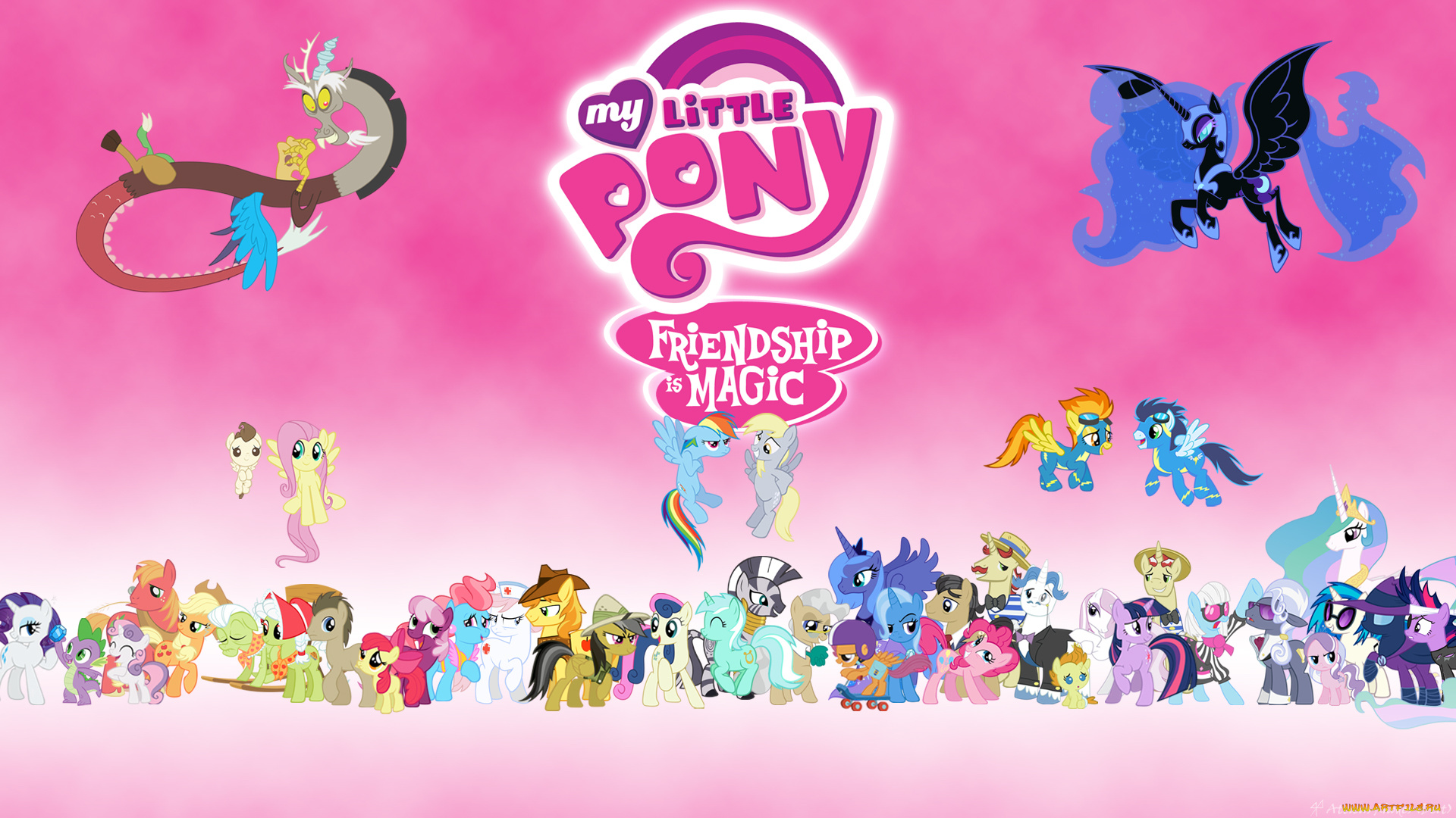 мультфильмы, my, little, pony, пони