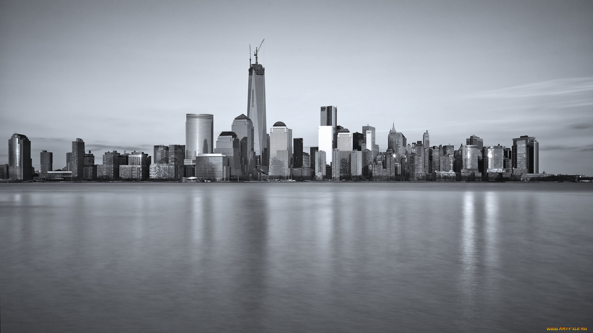 города, нью, йорк, сша, небоскребы, манхэттен