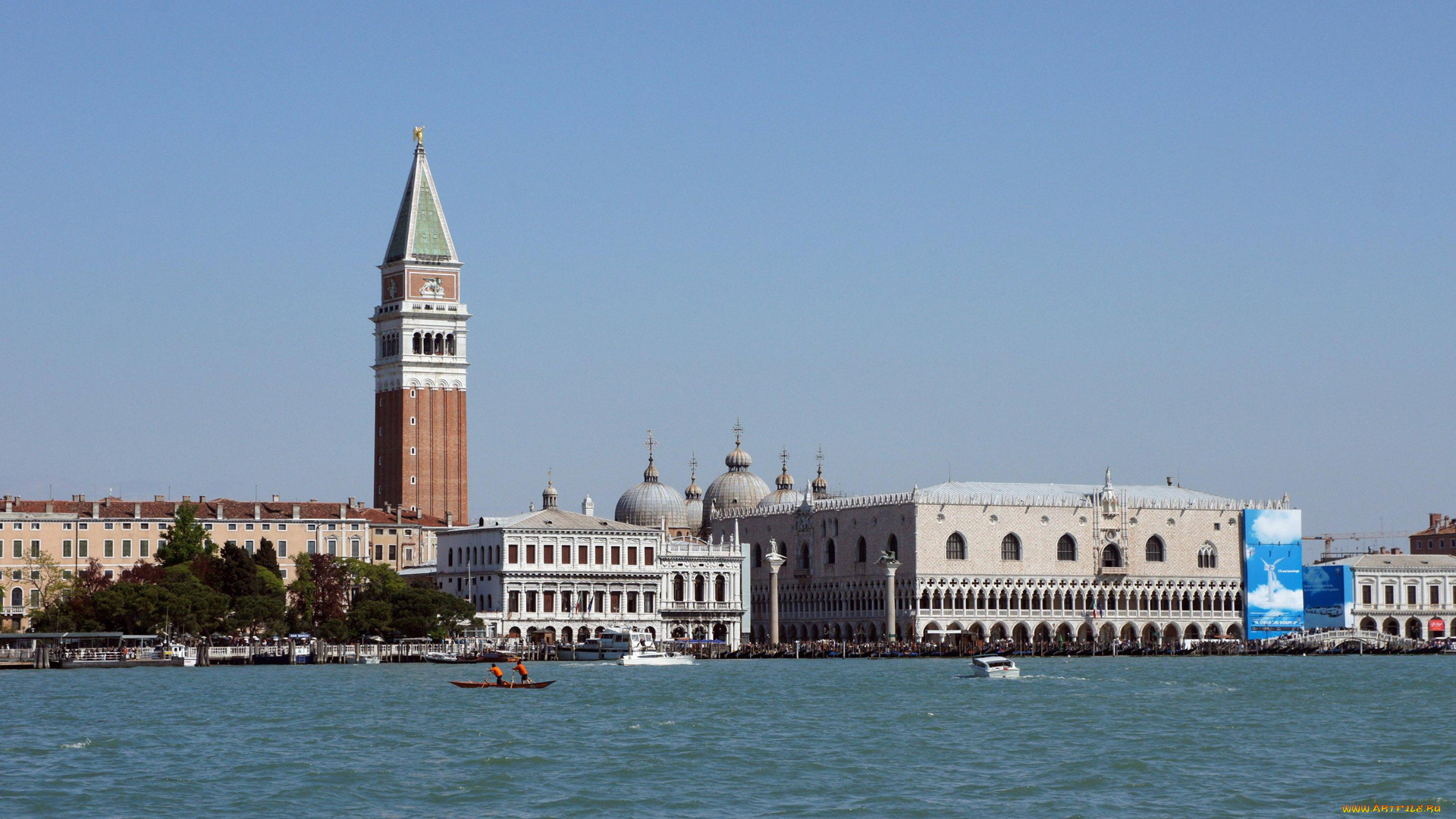 города, венеция, италия, здания, катер, лодка, море