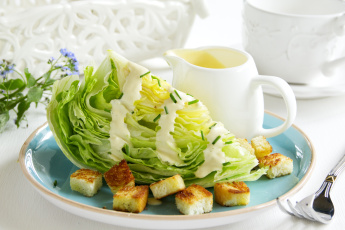 Картинка еда салаты +закуски салат соус крутоны