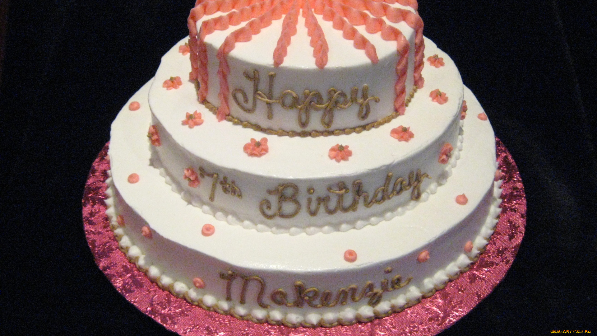 праздничные, день, рождения, торт