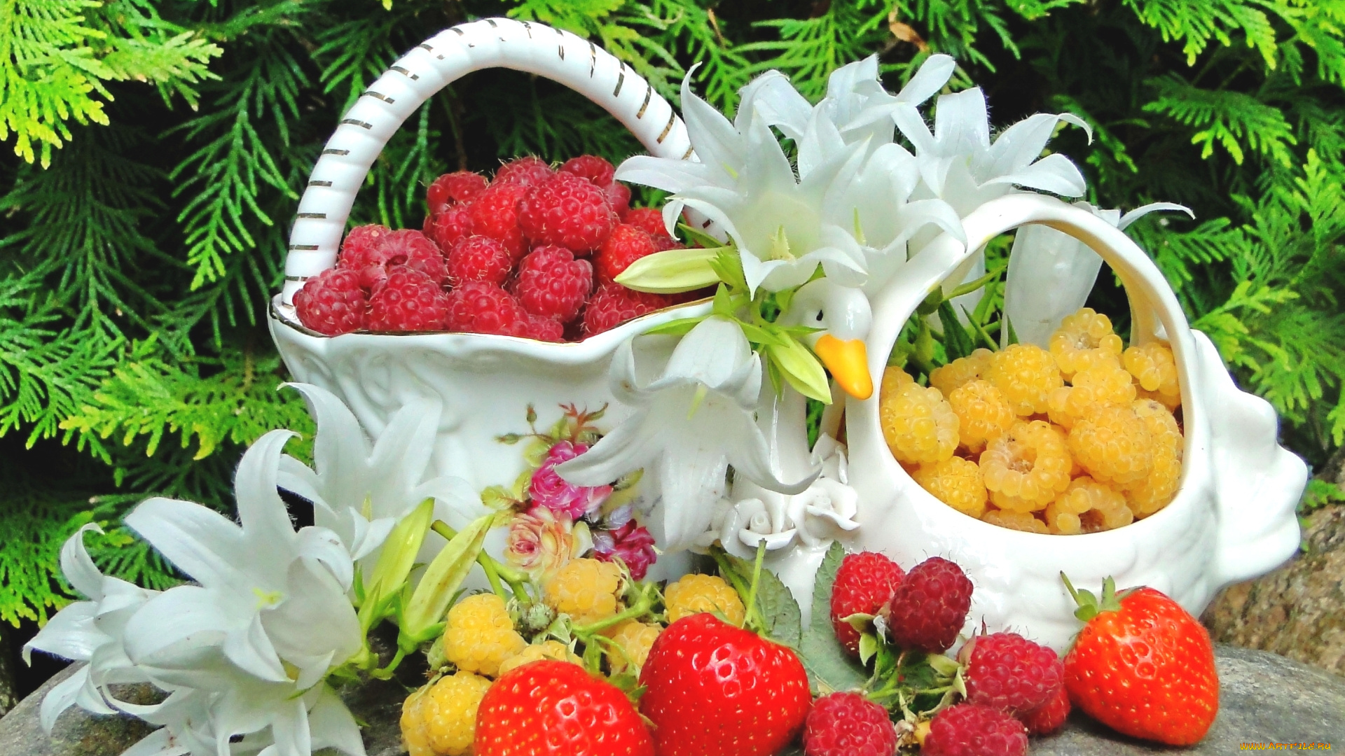 еда, фрукты, , ягоды, малина, клубника