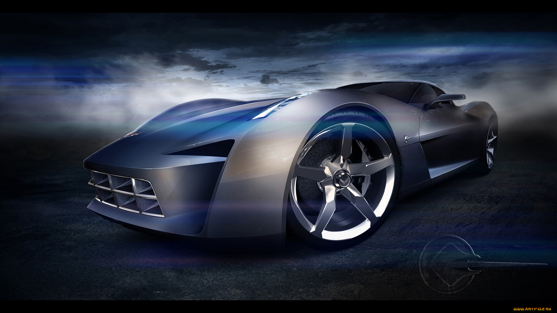 50th, anniversary, corvette, stingray, concept, автомобили